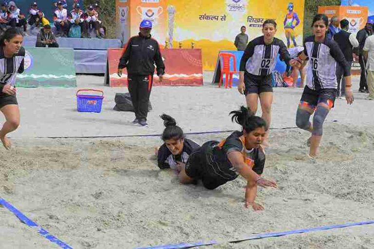 राष्ट्रीय खेल में पहली बार शामिल हुआ बीच कबड्डी, खिलाड़ियों में खुशी